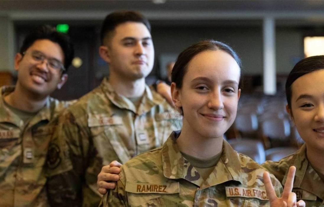 Cadets looking happy together