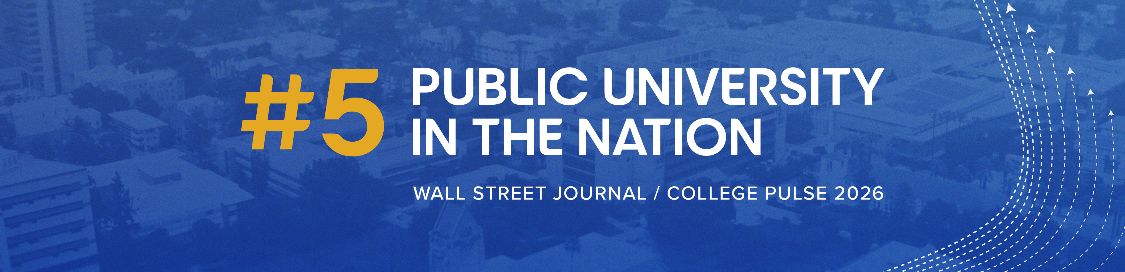 #5 PUBLIC UNIVERSITY IN THE NATION!