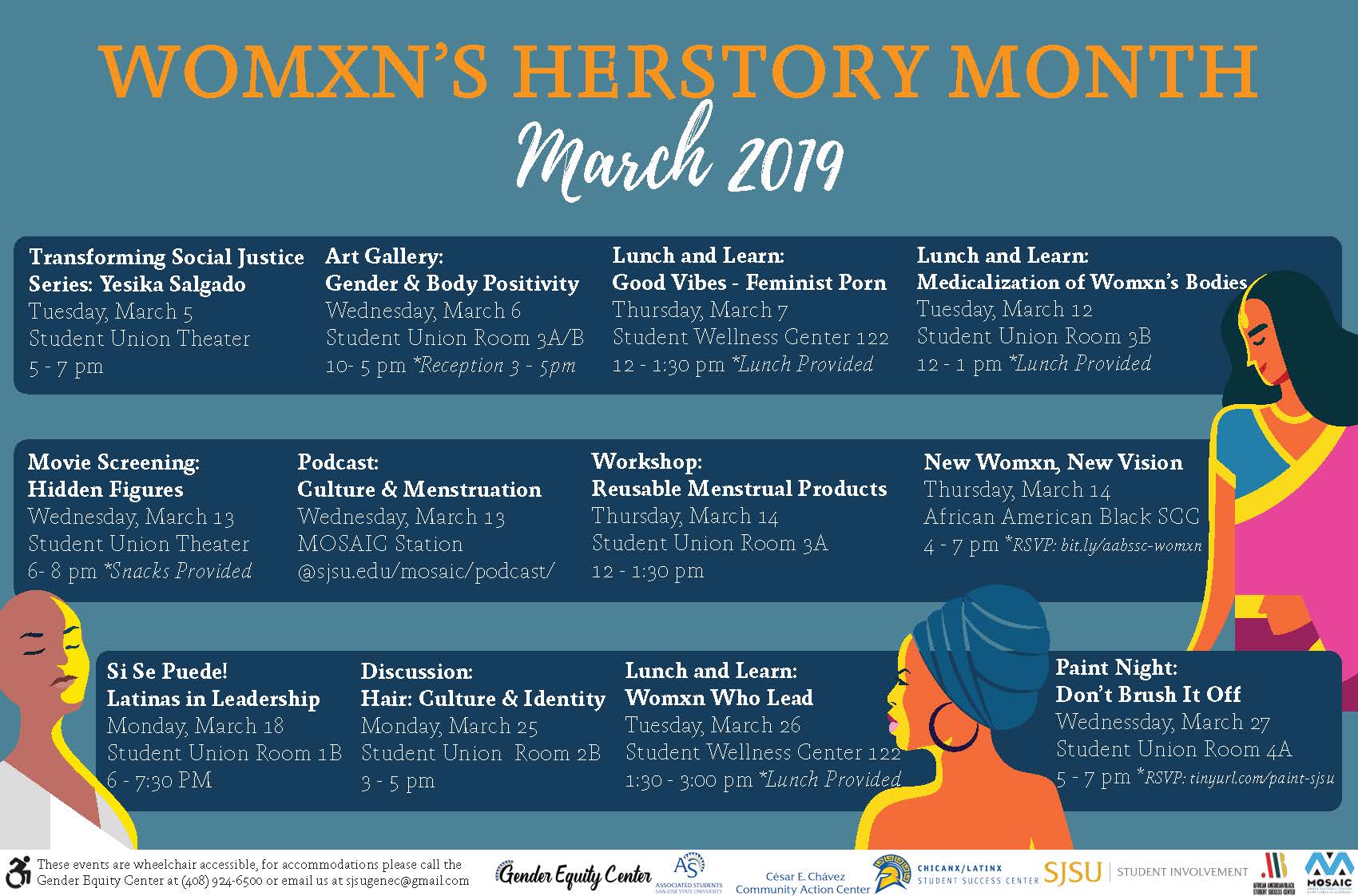Womxn's Herstory Month 2019 Womxn's Herstory Month 2019