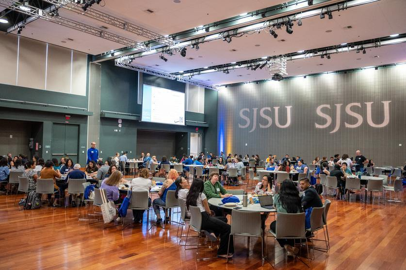 SJSU Employee colabrating