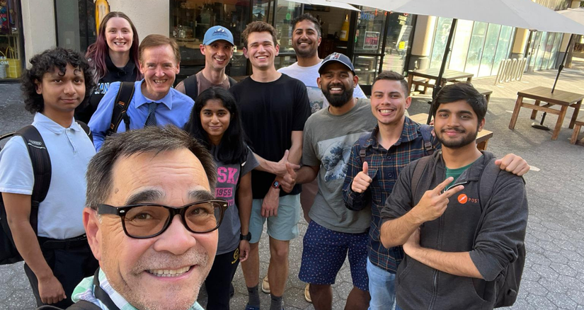 Mentors and students exploring Downtown San Jose